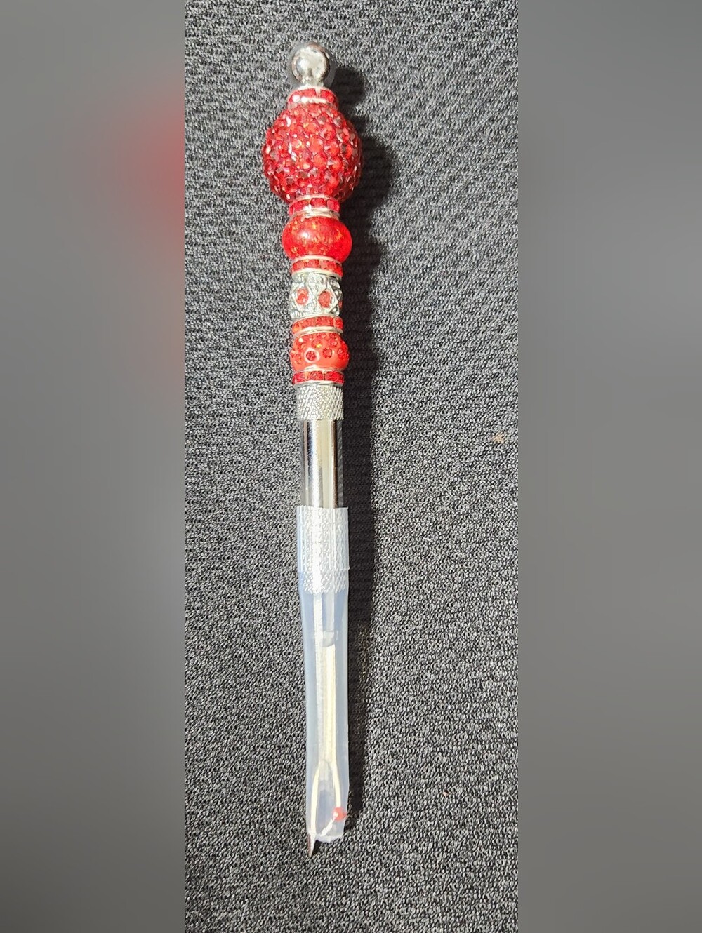 Red Crystal Decorative Seam Ripper